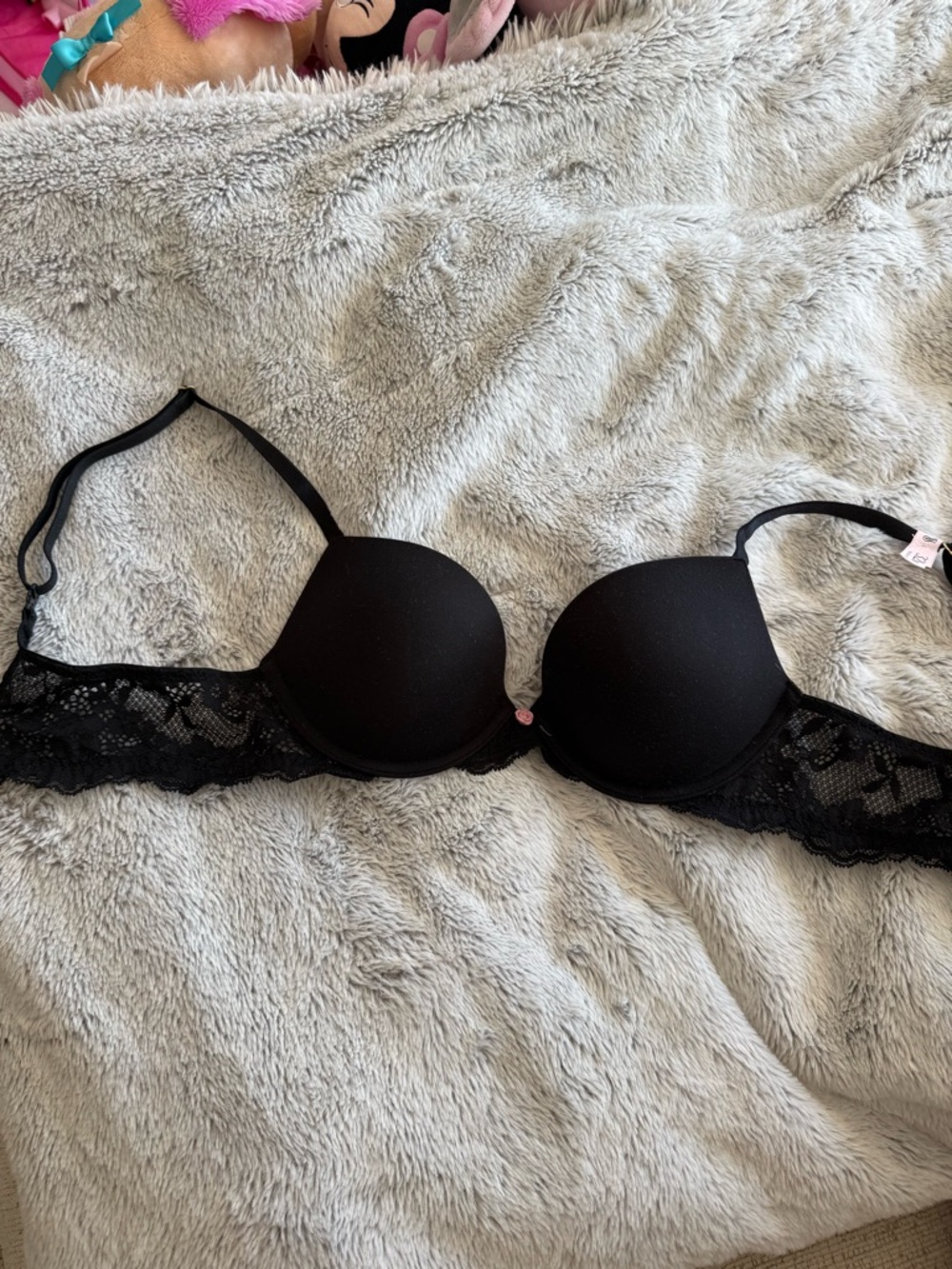 Victoria's Secret Black Lace Push-Up Bra